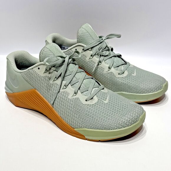 Nike Metcon 5 Light Green Training Shoes Sneakers Men’s Size 11.5 Minimal Wear - Picture 2 of 14